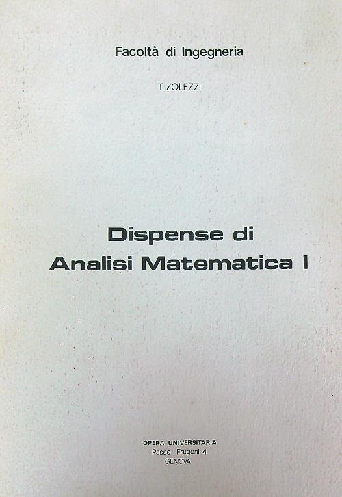 Dispense di Analisi matematica I
