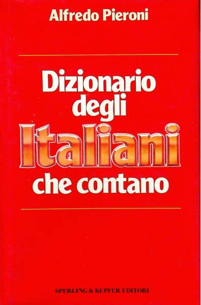 Dizionario degli italiani che contano