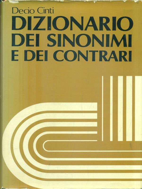 Dizionario dei sinonimi e dei contrari