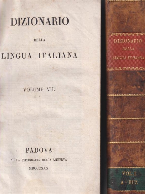 Dizionario della lingua italiana 7 voll