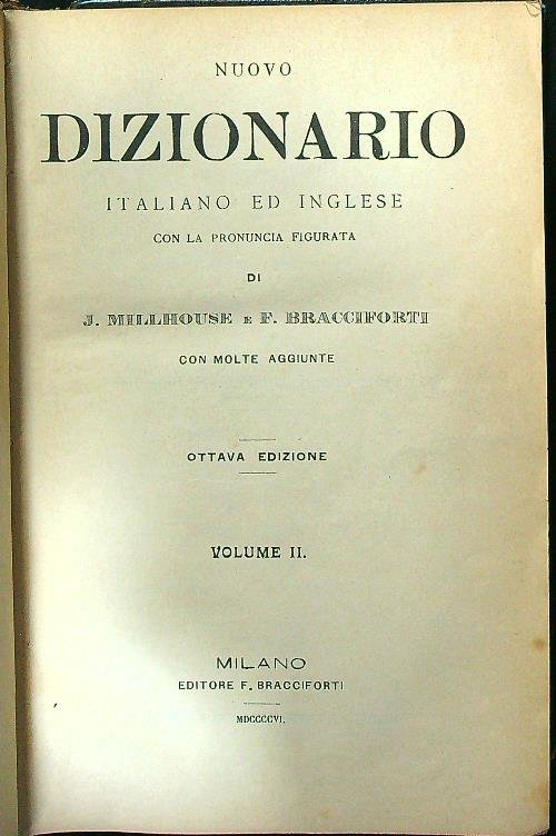 Dizionario inglese-italiano volume 2