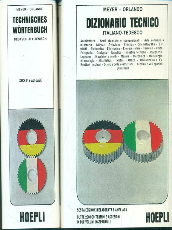 Dizionario Tecnico - Techisches Worterbuch 2 vv