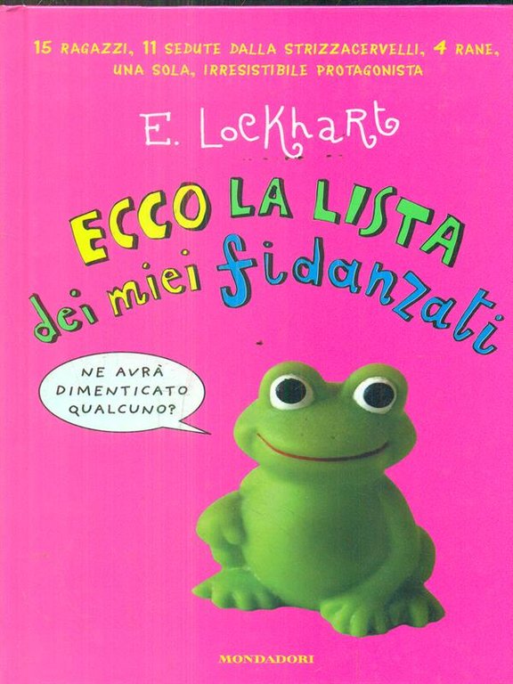 Ecco la lista dei miei fidanzati