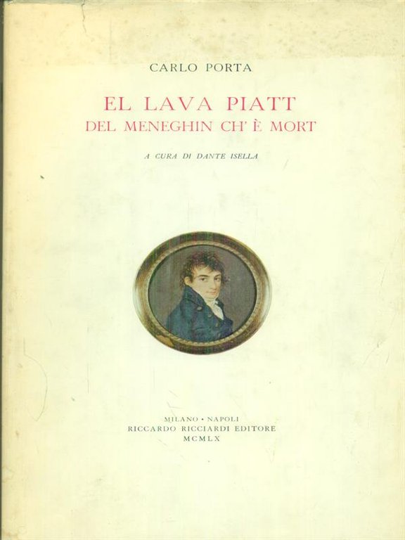 El lava piatt del meneghin ch'e' mort