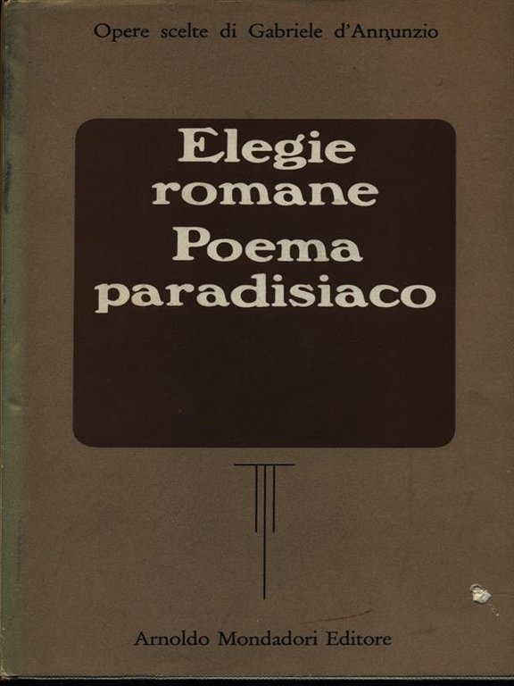 Elegie romane Poema paradisiaco