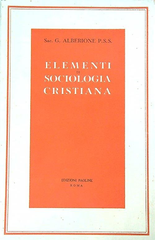 Elementi di sociologia cristiana