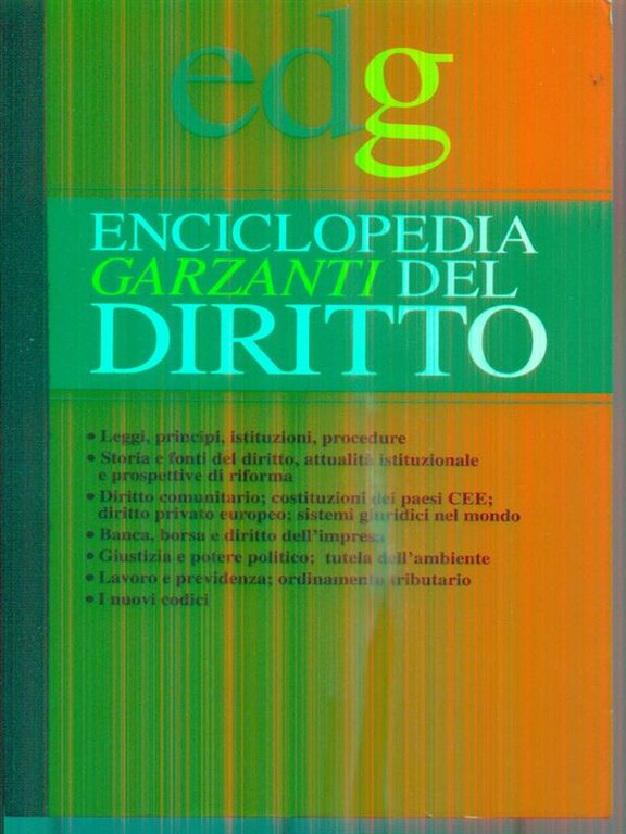 Enciclopedia garzanti del diritto