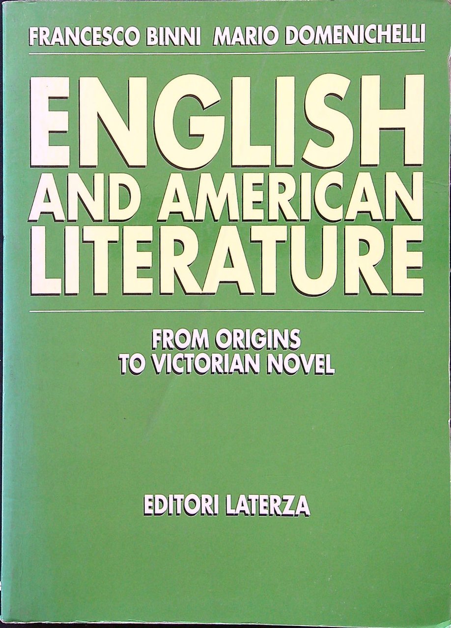 English and american literature 1 | Immagine principale