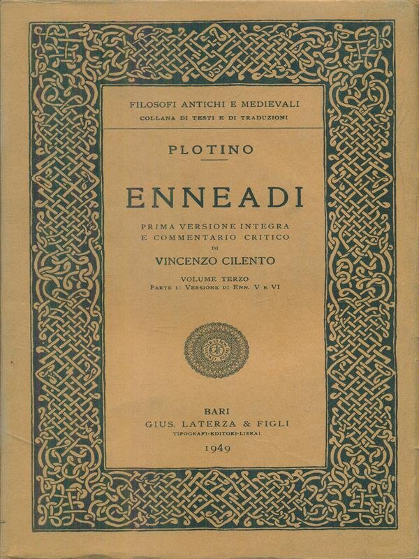 Enneadi vol. 3 parte I: versione di Enn. V e …