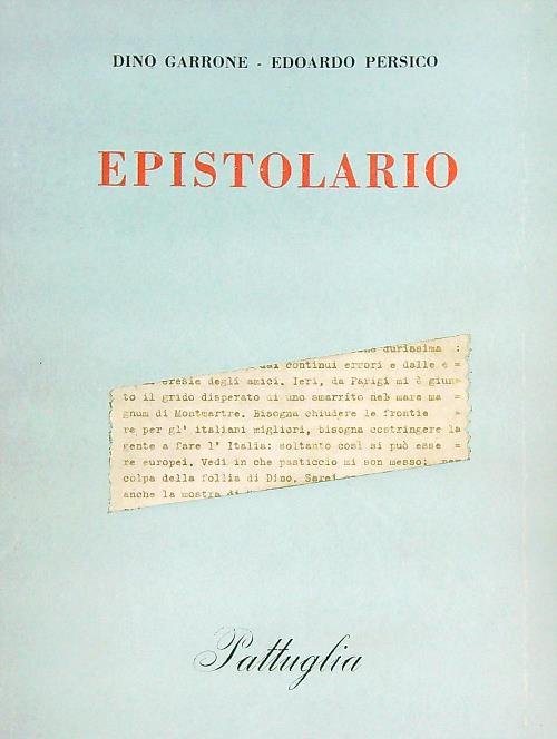 Epistolario | Immagine principale