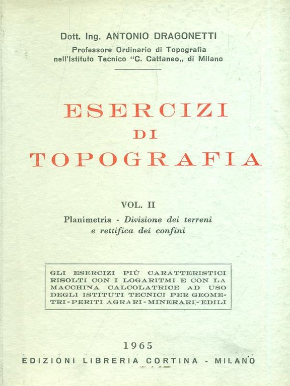Esercizi di topografia - Vol. II
