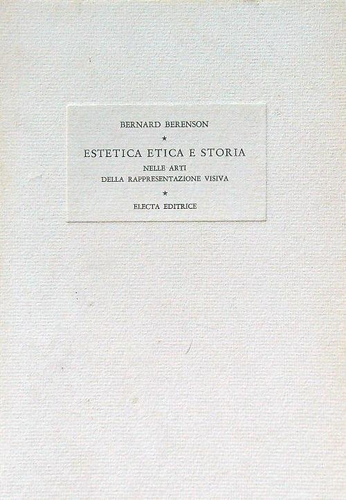 Estetica etica e storia nelle arti