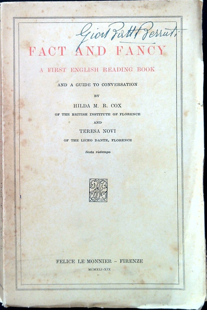 Fact and fancy | Immagine principale