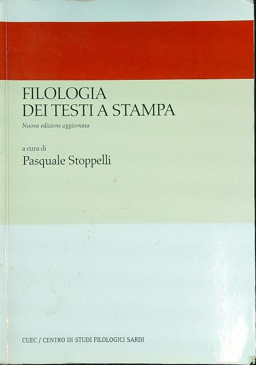 Filologia dei testi a stampa