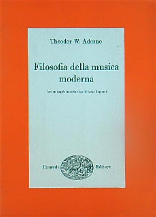 Filosofia della musica moderna