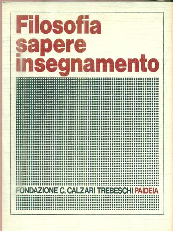 Filosofia sapere insegnamento
