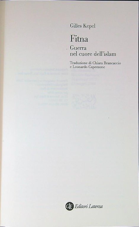 Fitna. Guerra nel cuore dell'Islam