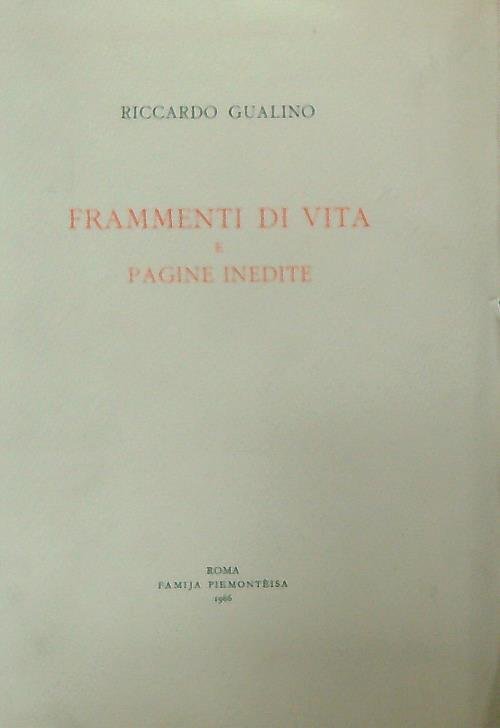 Frammenti di vita e pagine inedite | Immagine Gallery 2