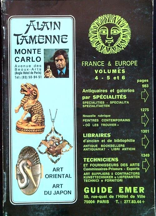 Guide Emer 1981-1982 Volume 4-5-6 section France-Europe