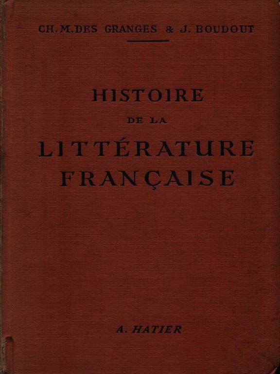 Histoire de la litterature francais