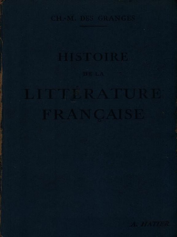Histoire de la litterature francaise
