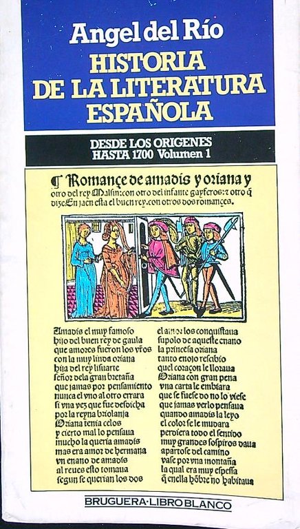Historia de la literatura espanola. Volumen 1