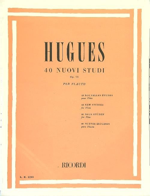 Hugues - 40 nuovi studi per flauto op. 75