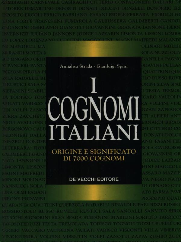 I cognomi italiani