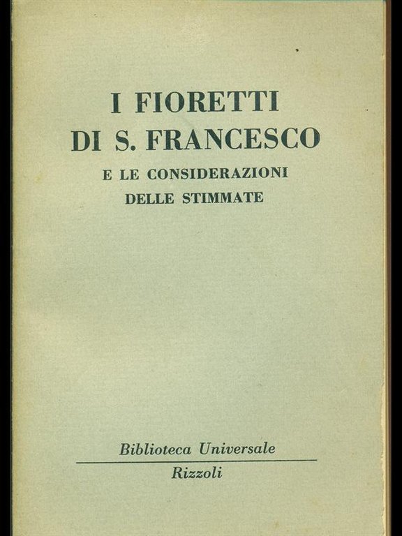 I fioretti di San Francesco