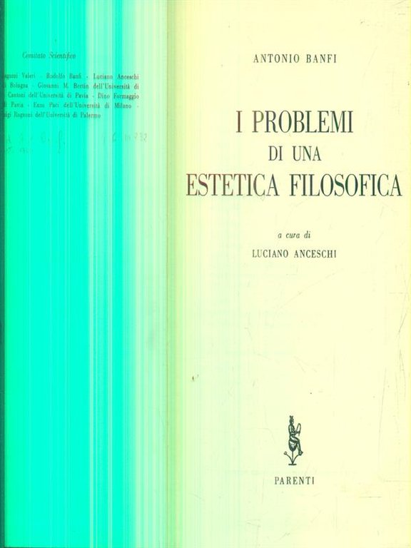 I problemi di una estetica filosofica