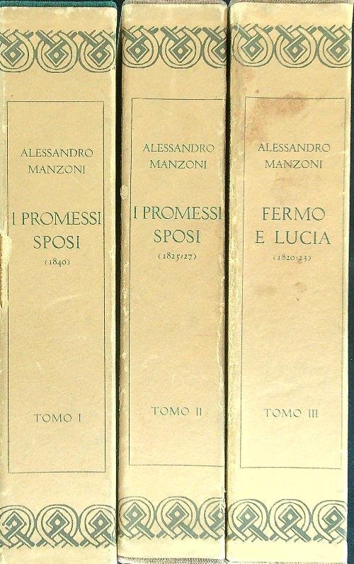 I promessi sposi Fermo e Lucia 3 vv