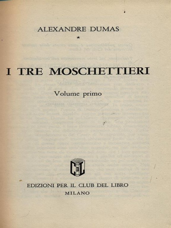 I tre moschettieri 2vv