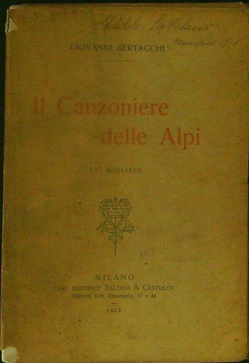 Il canzoniere delle alpi