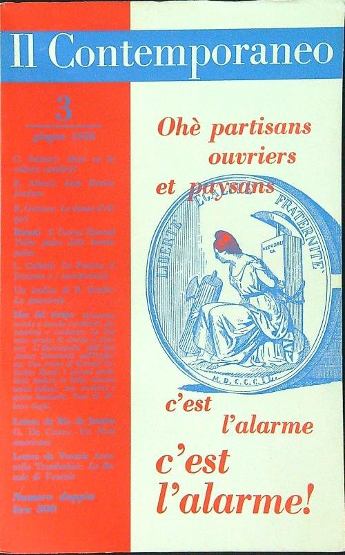 Il Contemporaneo n 3 Anno I - Giugno 1958
