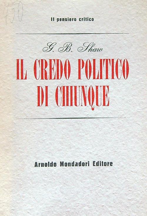 Il credo politico di chiunque