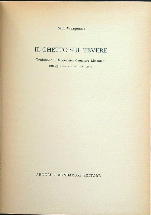 Il ghetto sul Tevere