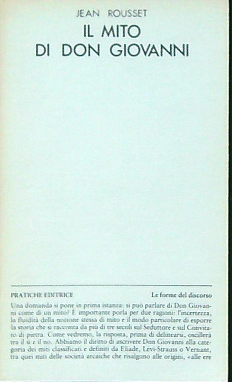 Il mito di Don Giovanni