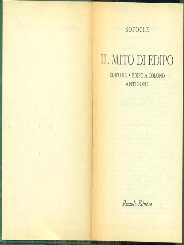 Il mito di Edipo