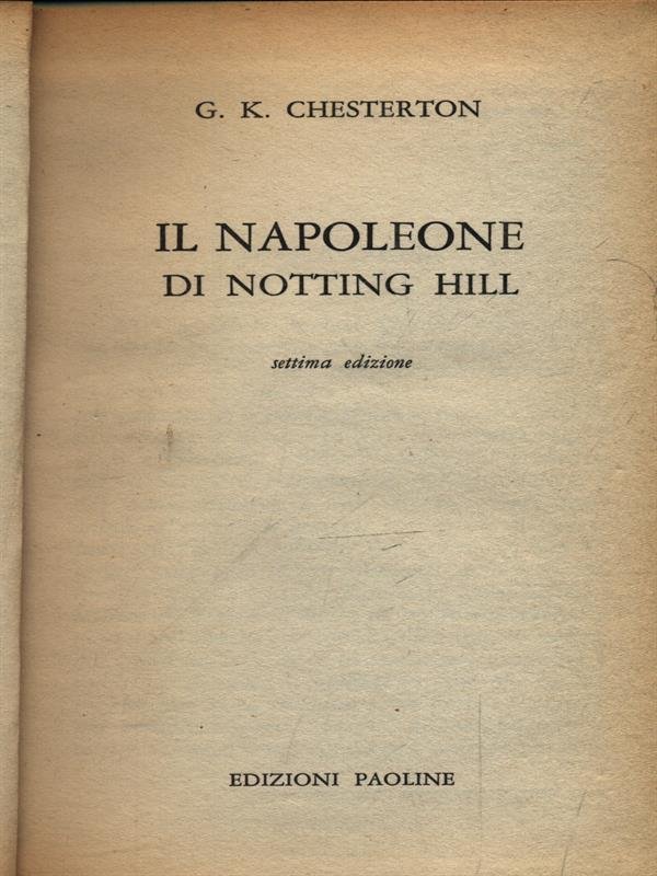 Il Napoleone di Notting Hill