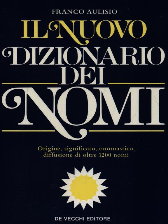 Il nuovo dizionario dei Nomi
