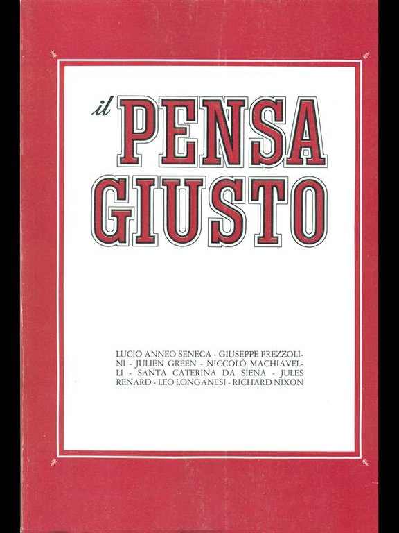 Il pensa giusto