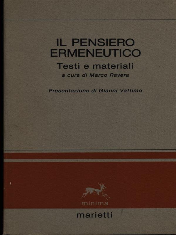 Il pensiero ermeneutico | Immagine principale