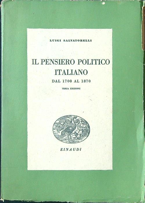 Il pensiero politico italiano dal 1700 al 1870
