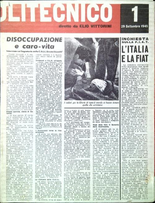 Il Politecnico diretto da Elio Vittorini | Immagine Gallery 2