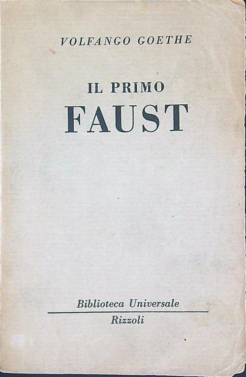 Il primo Faust