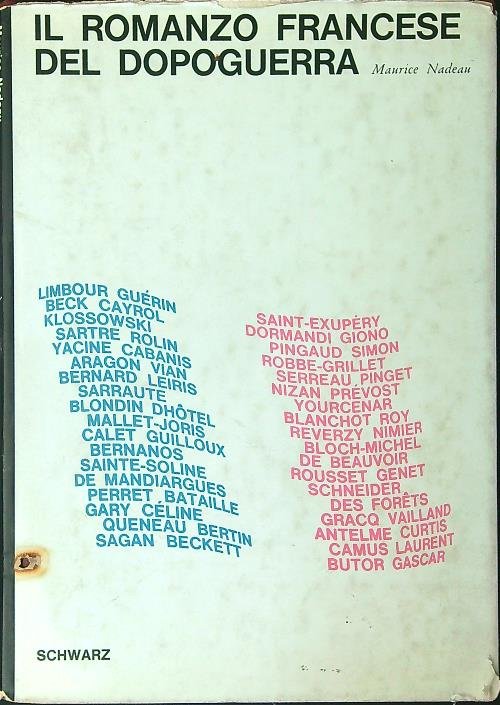 Il romanzo francese del dopoguerra