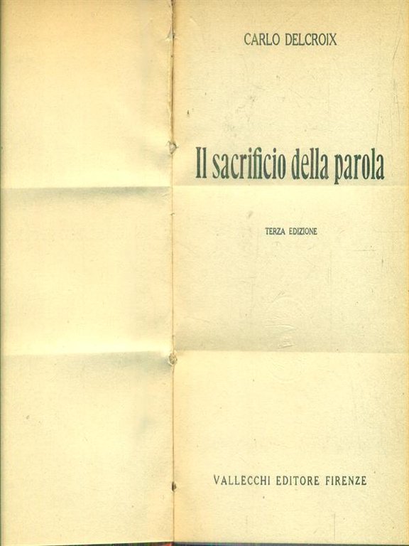 Il sacrificio della parola