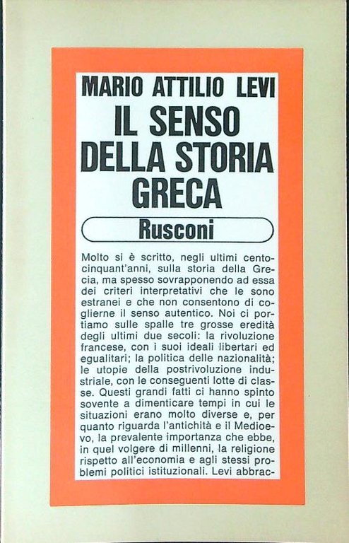 Il senso della storia Greca