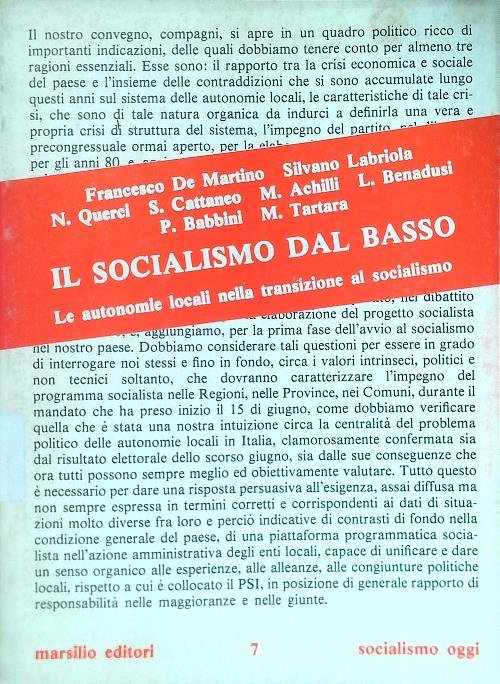 Il socialismo dal basso