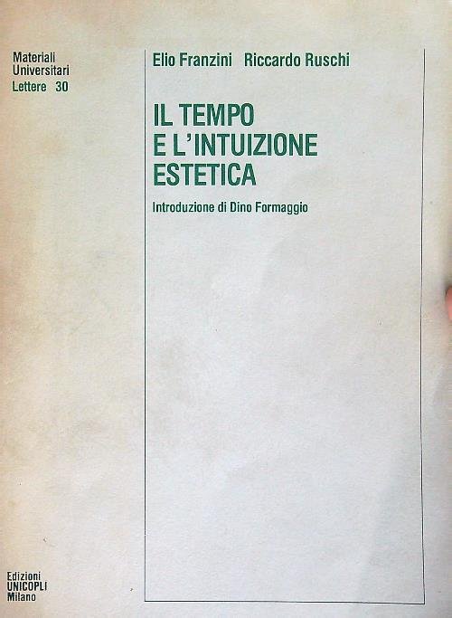 Il tempo e l'intuizione estetica